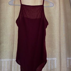 High neck body suit